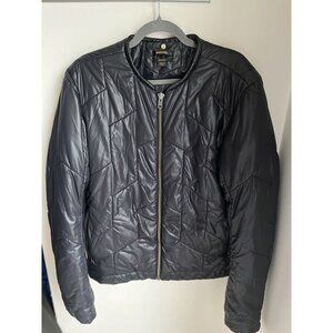 DIESEL BLACK GOLD Men Down Puffer Zip Light Bomber Jacket XL